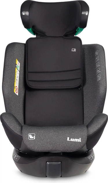 Автокрісло Caretero Lumi I-Size Isofix обертове темно-сіре 40–150 см (5903076322890) - зображення 6