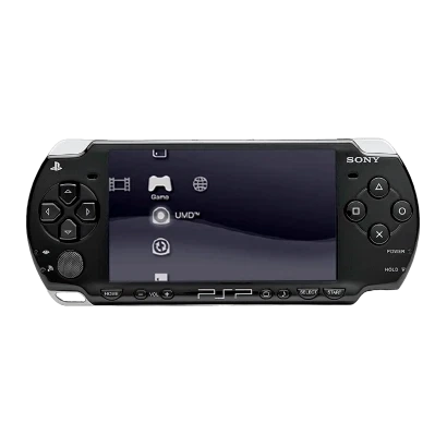 Ігрова консоль Sony PlayStation Portable 3000, модифікована, чорна, Б/В - Фото 1 Ігрова консоль Sony PlayStation Portable 3000, модифікована, чорна, Б/В - зображення 1