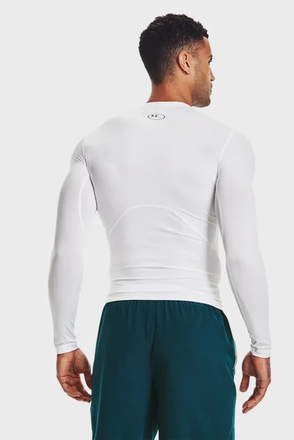 Чоловічий білий лонгслів UA HG Armour Comp Under Armour M 1361524-100 - Фото 3 Чоловічий білий лонгслів UA HG Armour Comp Under Armour M 1361524-100 - изображение 3