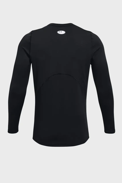 Чоловічий чорний термореглан UA CG Armour Fitted Crew Under Armour L 1366068-001 - зображення 6