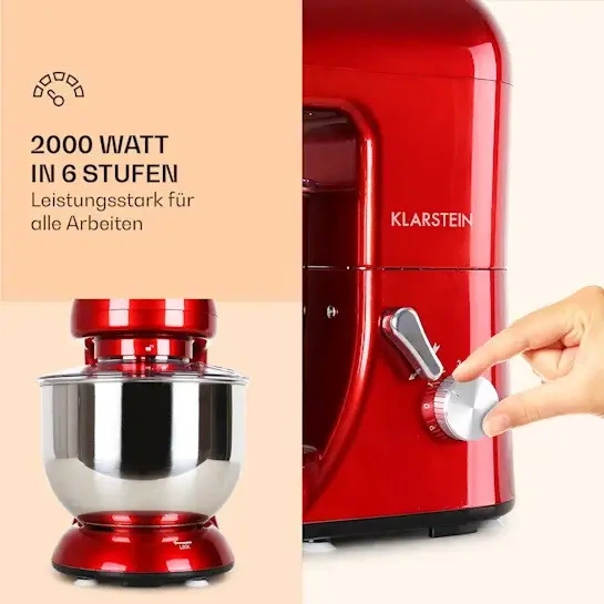 Кухонный комбайн/тестомес Klarstein Bella 1800 Вт (10005316) - изображение 2