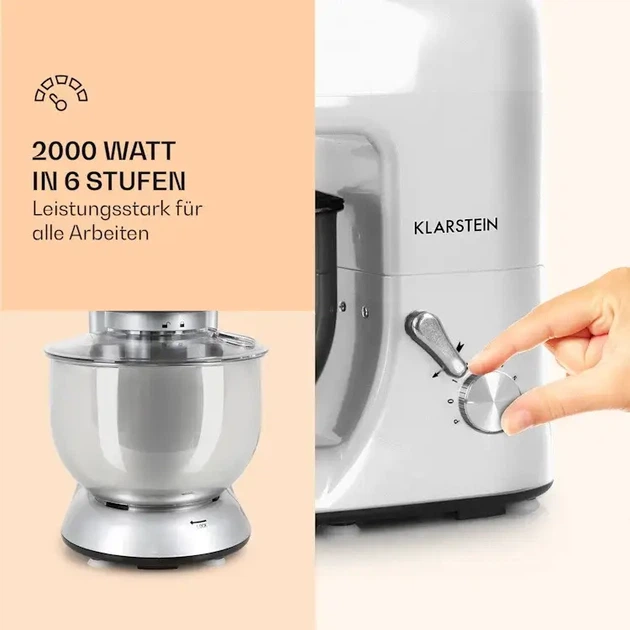 Кухонный комбайн Klarstein Lucia 3 в 1 2000 Вт (10006255) - изображение 4