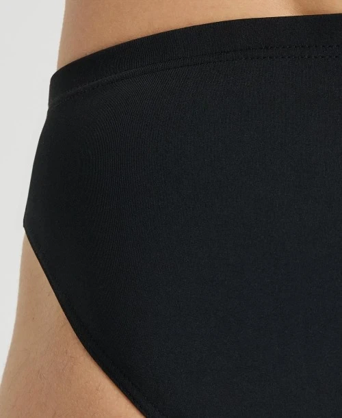 Плавки пляжні чоловічі Arena M Solid Brief Black-White 2A254 (розмір UK26/F65) - изображение 5