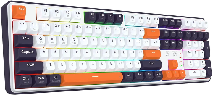 Klawiatura bezprzewodowa Redragon K689WBO-RGB-PRO Wyvern Pro (6950376726087) - obraz 2