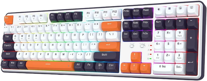 Klawiatura bezprzewodowa Redragon K689WBO-RGB-PRO Wyvern Pro (6950376726087) - obraz 3