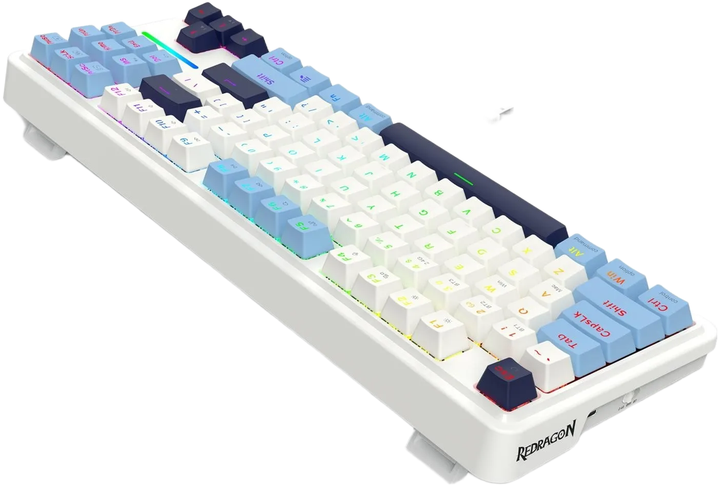 Klawiatura bezprzewodowa Redragon K728WBB-RGB-PRO Antonium Pro White (6950376728319) - obraz 6