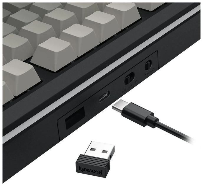 Клавіатура бездротова Redragon K734SP-RGB-PRO Wildslash Pro Black (6950376728982) - зображення 7
