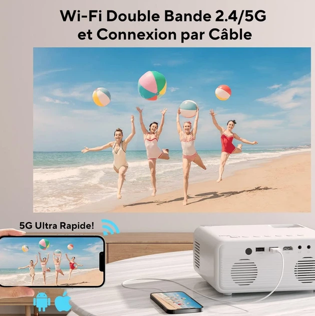 Проектор Akiyo O7 Full HD Wi-Fi Bluetooth (102205564) - Уцінка - зображення 4