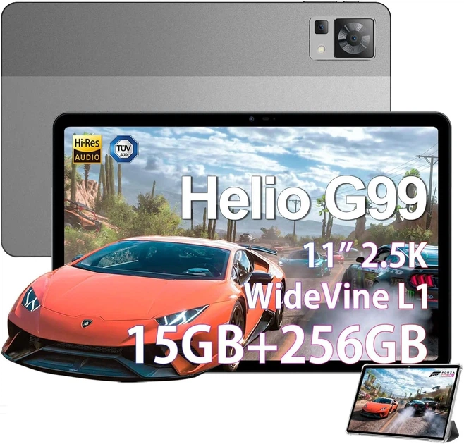 Планшет 11" 2.5К DOOGEE T30 Pro 8+7/256Gb 4G 2-SIM 8 ядер Android 13 8580 mAh Чорно-сірий b1 - Фото 1 Планшет 11" 2.5К DOOGEE T30 Pro 8+7/256Gb 4G 2-SIM 8 ядер Android 13 8580 mAh Чорно-сірий b1 - зображення 1