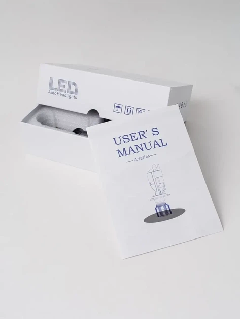 LED лампи H7 з міні лінзою 80W 5700K комплект 2 шт для авто - зображення 5