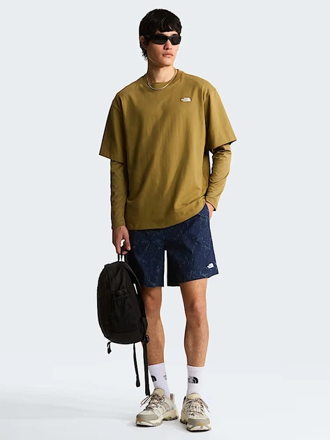 Футболка бавовняна довга чоловіча The North Face M Tnf Essential Simple Dome NF0A8EVW2EL S Гірчична (800070354819) - зображення 3