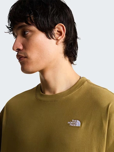 Футболка бавовняна довга чоловіча The North Face M Tnf Essential Simple Dome NF0A8EVW2EL S Гірчична (800070354819) - зображення 5