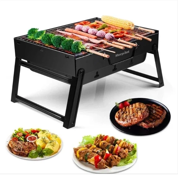 Складаний BBQ гриль Mensory Grill Portable 35 см – портативний мангал для пікніка, кемпінгу та відпочинку на природі - Фото 7 Складаний BBQ гриль Mensory Grill Portable 35 см – портативний мангал для пікніка, кемпінгу та відпочинку на природі - изображение 7