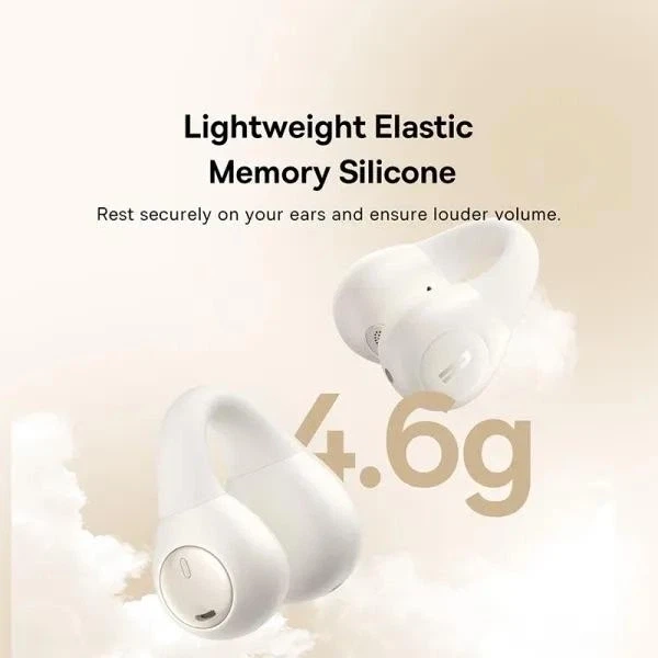 Беспроводные наушники Baseus Bass 15 Clip Open-Ear A00079500223-00 White - изображение 8