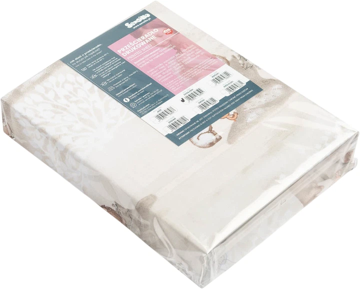 Prześcieradło dziecięce Sensillo Zagajnik 60x120 cm Beżowe (5908310398594) - obraz 3