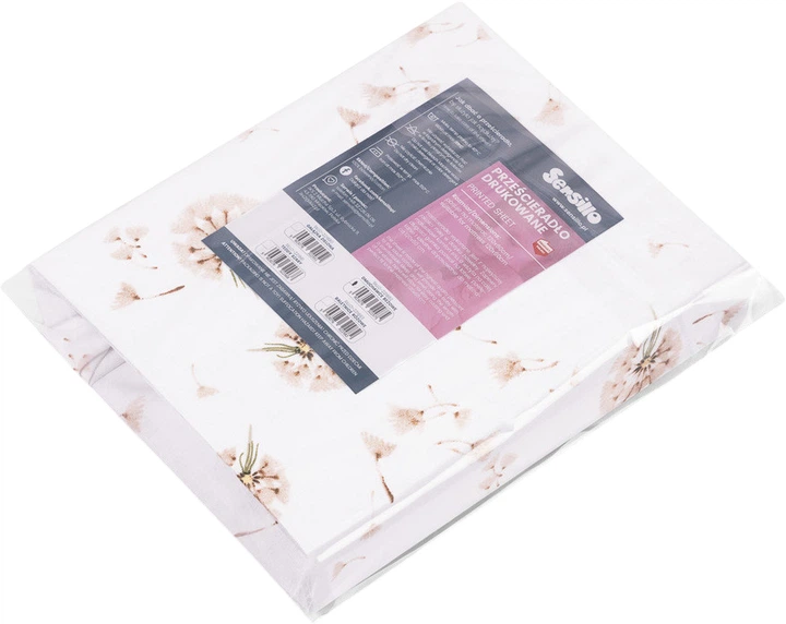 Prześcieradło dziecięce Sensillo Dmuchawce 60x120 cm Beżowe (5903076322975) - obraz 3