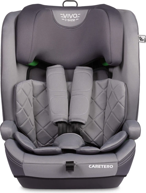 Fotelik samochodowy Caretero Vivo I-Size Isofix od 76 cm do 150 cm Szary (5903076321718) - obraz 3