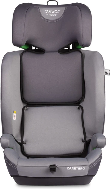 Fotelik samochodowy Caretero Vivo I-Size Isofix od 76 cm do 150 cm Szary (5903076321718) - obraz 4