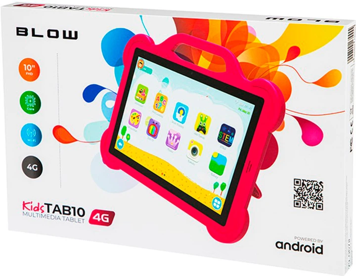 Планшет Blow Tablet KidsTAB10 10.1" Wi-Fi/4G 64GB Pink (79-067#) - зображення 8