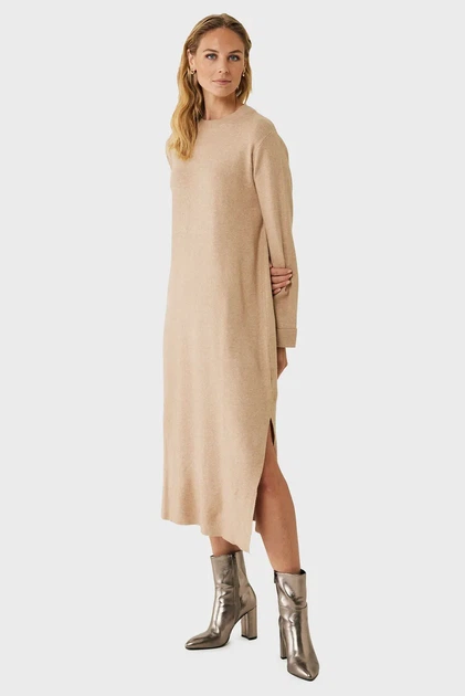 Жіноча бежева сукня Mexx L MF006612843W - Фото 1 Жіноча бежева сукня Mexx L MF006612843W - изображение 1