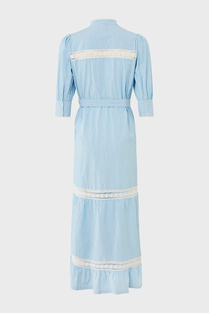 Жіноча блакитна сукня у смужку Striped lace dress Mexx 34 MF006301151W - Фото 5 Жіноча блакитна сукня у смужку Striped lace dress Mexx 34 MF006301151W - изображение 5