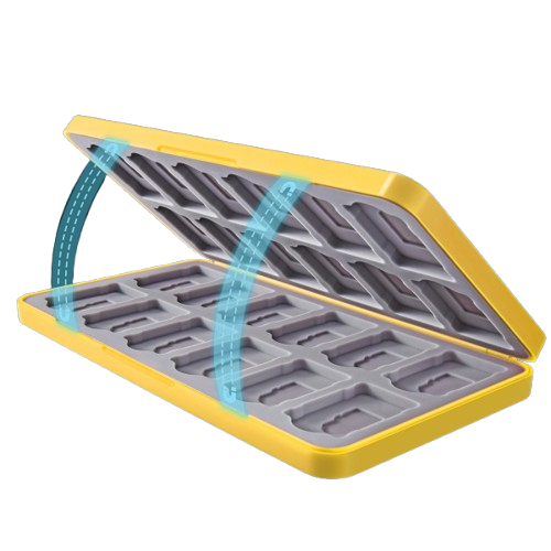 Etui na karty gier Nintendo Switch Funlab 24 sloty Żółte HRF1334 (6978095910686) - obraz 3
