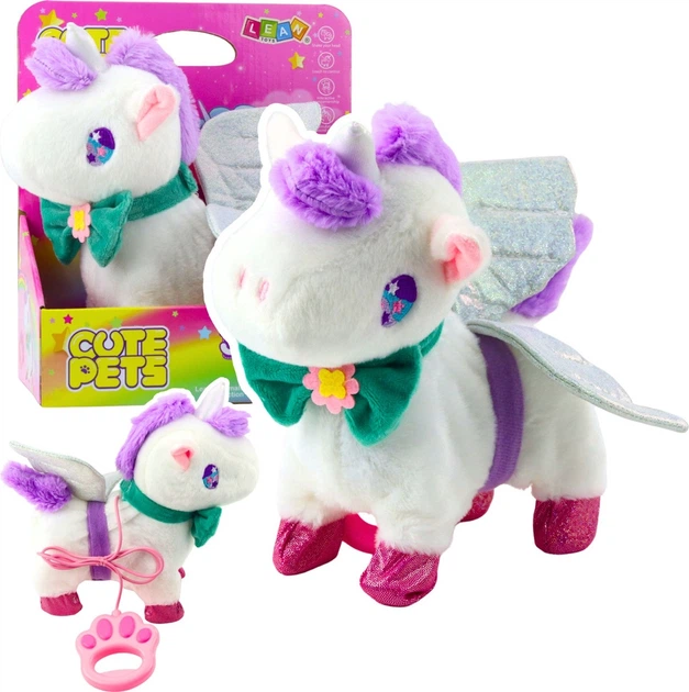 Інтерактивний єдиноріг LEAN Toys на повідку 24610 (5905991057376) - зображення 4