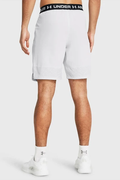 Чоловічі світло-сірі шорти UA Vanish Woven 8in Shorts Under Armour M 1370382-014 - Фото 3 Чоловічі світло-сірі шорти UA Vanish Woven 8in Shorts Under Armour M 1370382-014 - изображение 3