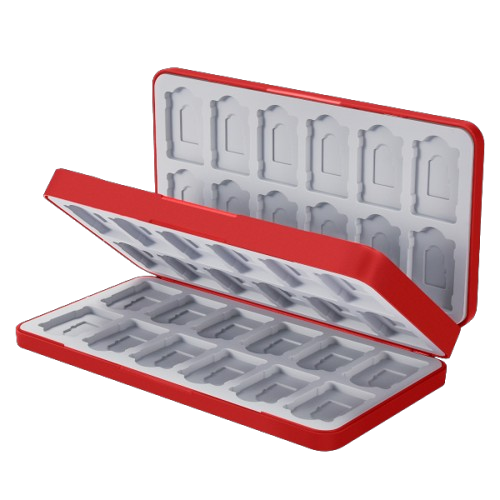 Etui na karty gier Nintendo Switch Funlab 48 slotów Czerwony HRF1336 (6978095910471) - obraz 2