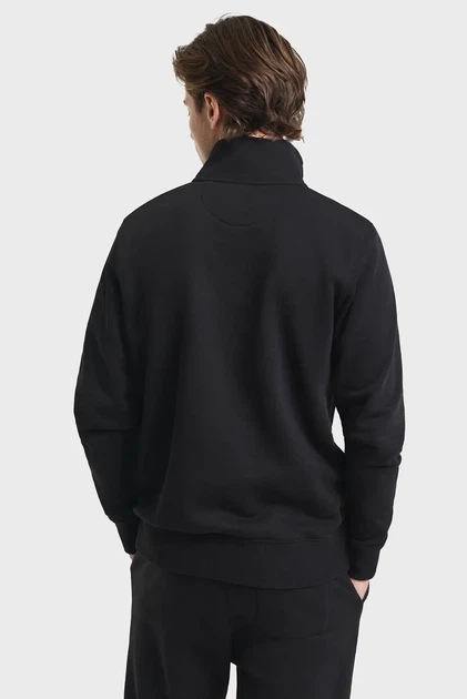 Чоловіча чорна спортивна кофта REG SHIELD HALF ZIP Gant S 2008005 - изображение 3