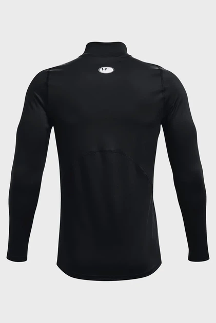 Чоловічий чорний термореглан UA CG Armour Fitted Mock Under Armour 3XL 1366066-001 - зображення 4