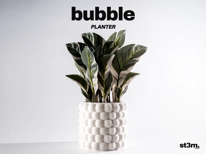 Горщик-кашпо для квітів та рослин bubble з фактурною поверхнею. Aivory - изображение 2