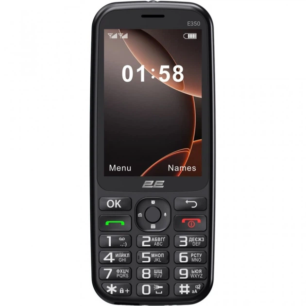 Мобильный телефон 2E E350 Black (694743656879) (22057) - изображение 2