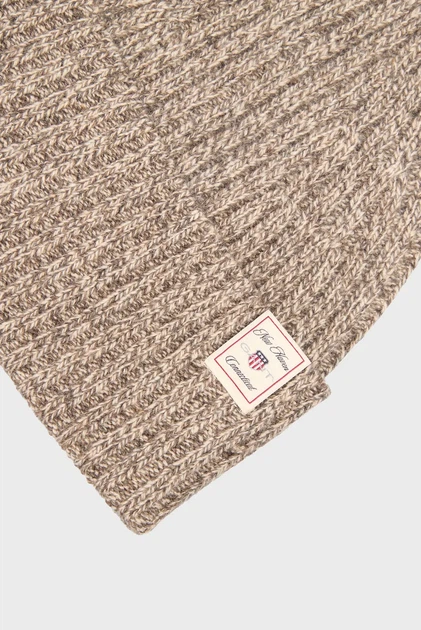 Чоловіча бежева вовняна шапка WOOL BLEND MOULINE BEANIE Gant OS 9910045 - Фото 4 Чоловіча бежева вовняна шапка WOOL BLEND MOULINE BEANIE Gant OS 9910045 - изображение 4