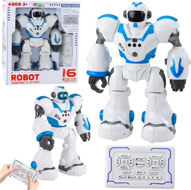 Robot zdalnie sterowany LEAN Toys U ICTORY z 16 funkcjami Niebieski 28840 (5905991088219) - obraz 6