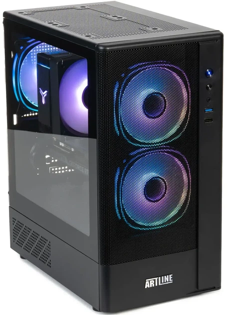 Компьютер ARTLINE Gaming X49 Powered by Gigabyte (X49v90) AMD Ryzen 5 5600 / RAM 16 ГБ / SSD 1 ТБ / nVidia GeForce RTX 5060 Ti, 8 ГБ - изображение 2