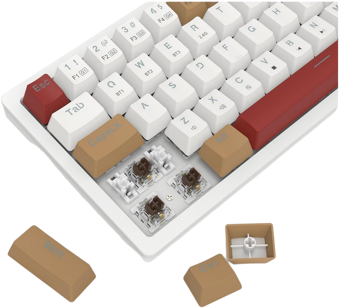 Клавіатура бездротова Redragon K677WLR-RGB-PRO Rammus (6950376721655) - зображення 8