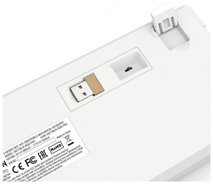 Клавіатура бездротова Redragon K677WLR-RGB-PRO Rammus (6950376721655) - зображення 9