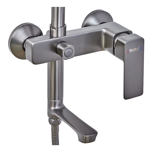 Душева колона із змішувачем Haiba Kubus 009-J Graphite (HB4005) (00150102) - зображення 4