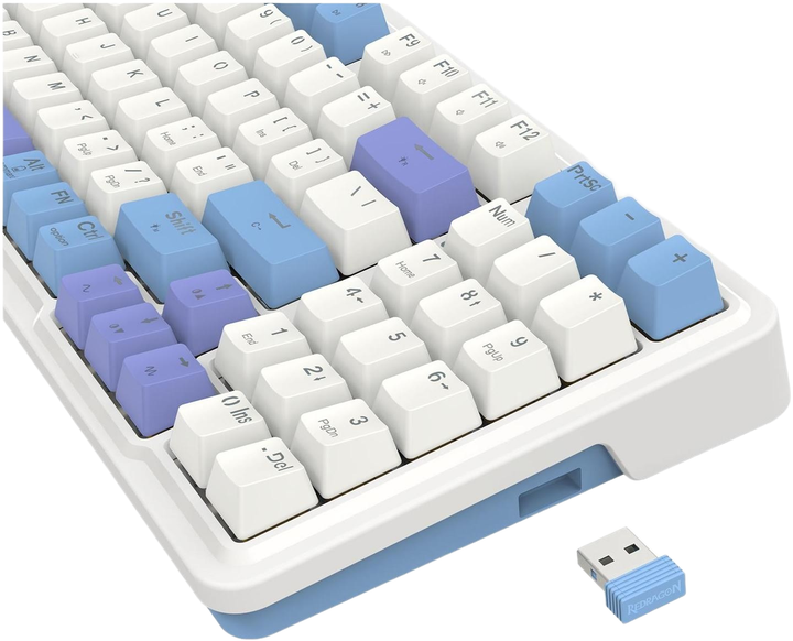 Klawiatura bezprzewodowa Redragon K664WBP-RGB-PRO Gloria (6950376722102) - obraz 9