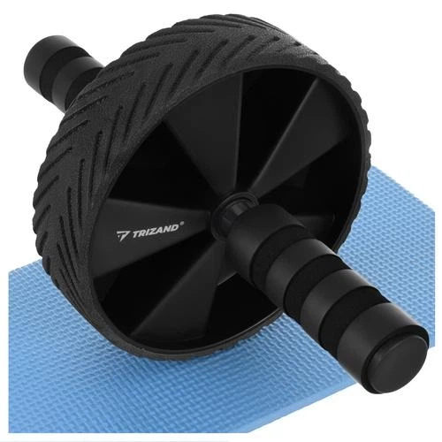 Ролик для пресса Trizand 27668 (ab wheel) с ковриком EVA, разборной, нескользящие ручки, для тренировок дома - изображение 4