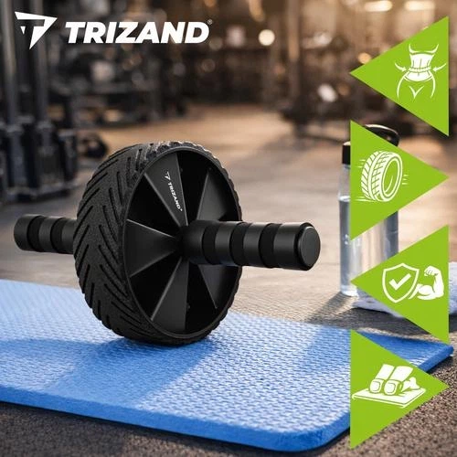 Ролик для пресса Trizand 27668 (ab wheel) с ковриком EVA, разборной, нескользящие ручки, для тренировок дома - изображение 9