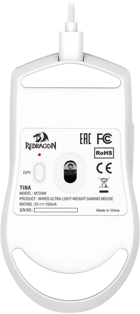 Миша Redragon M724W K1NG White (6950376721990) - зображення 9