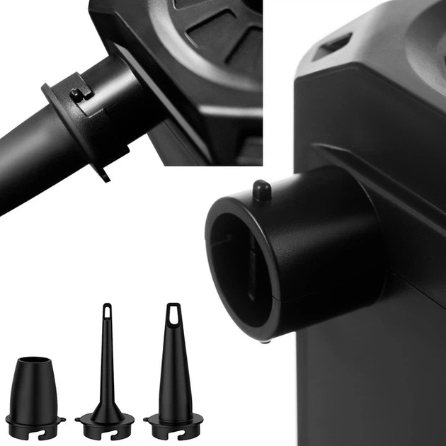Акумуляторний насос для матраців Trizand 20790 портативний 5000 мАг USB-C 3 насадки для надування та здування - зображення 5