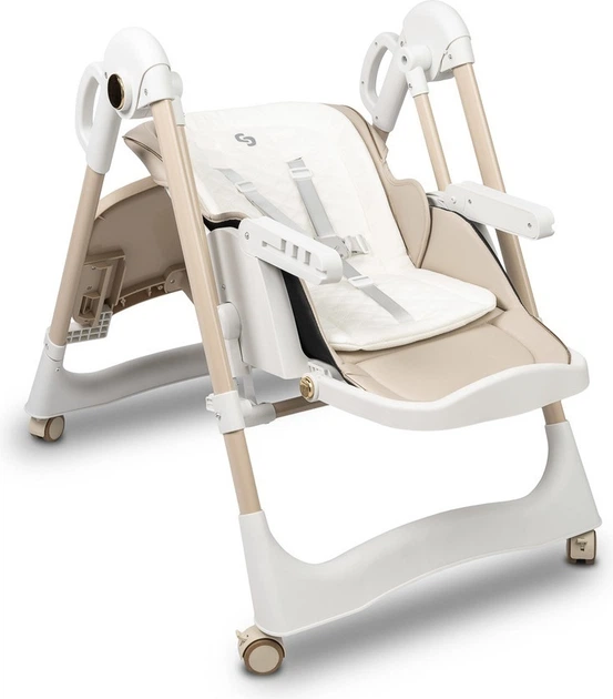 Стільчик для годування Caretero Nesto 3 в 1 Бежевий (5903076323415) - зображення 15