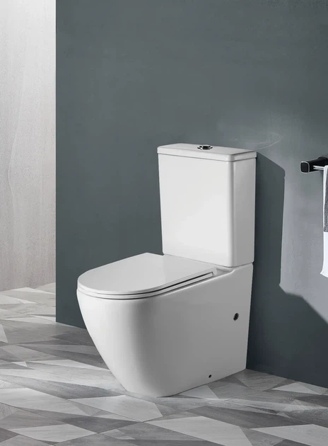 Унітаз-компакт підлоговий заокруглений білий Mixxus Premium Ellipse MP6467 (00150313) - Фото 3 Унітаз-компакт підлоговий заокруглений білий Mixxus Premium Ellipse MP6467 (00150313) - изображение 3