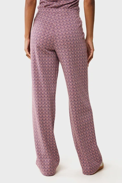 Жіночі брюки з візерунком Jacquard straight leg pants Mexx S MF007002851W - изображение 3