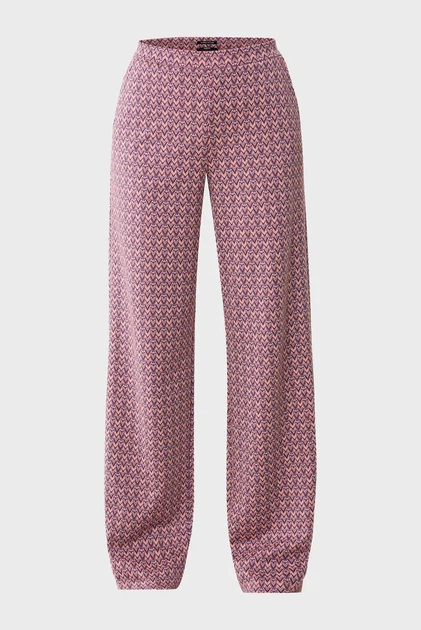 Жіночі брюки з візерунком Jacquard straight leg pants Mexx S MF007002851W - изображение 5