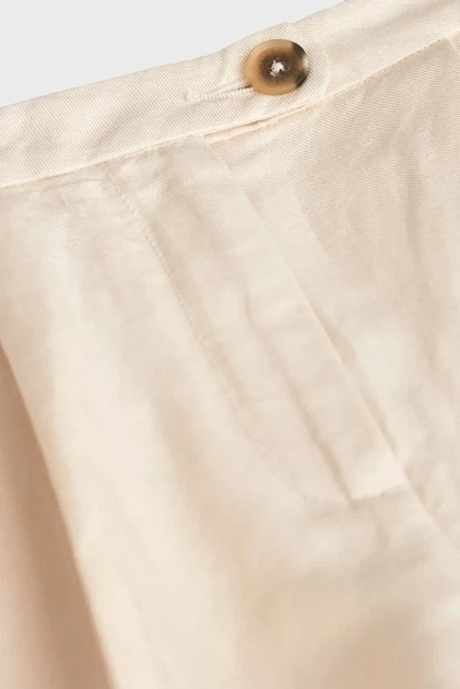 Жіночі бежеві лляні шорти TAILORED LINEN SHORTS Gant 32 4020123 - зображення 2