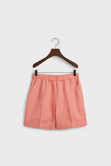 Жіночі рожеві лляні шорти REL LINEN BLEND PULL ON Gant 36 4020096 - зображення 6
